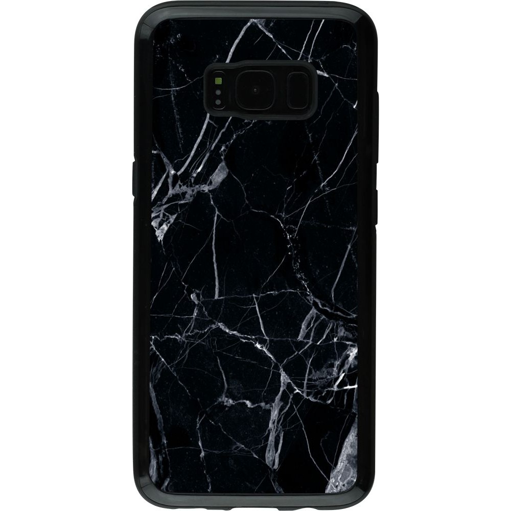 Hülle Samsung Galaxy S8 - Hybrid Armor schwarz Marble Black 01