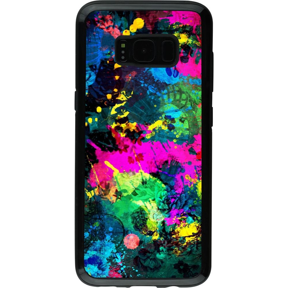 Coque Samsung Galaxy S8 - Hybrid Armor noir splash paint
