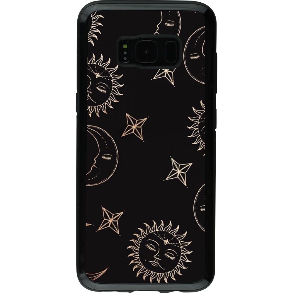 Coque Samsung Galaxy S8 - Hybrid Armor noir Suns and Moons