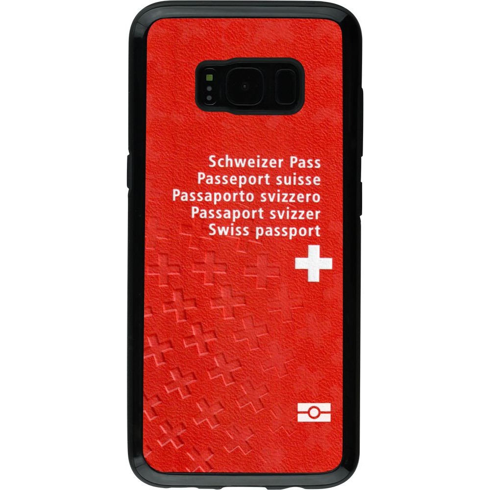 Coque Samsung Galaxy S8 - Hybrid Armor noir Swiss Passport