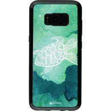 Coque Samsung Galaxy S8 - Hybrid Armor noir Turtle Aztec Watercolor