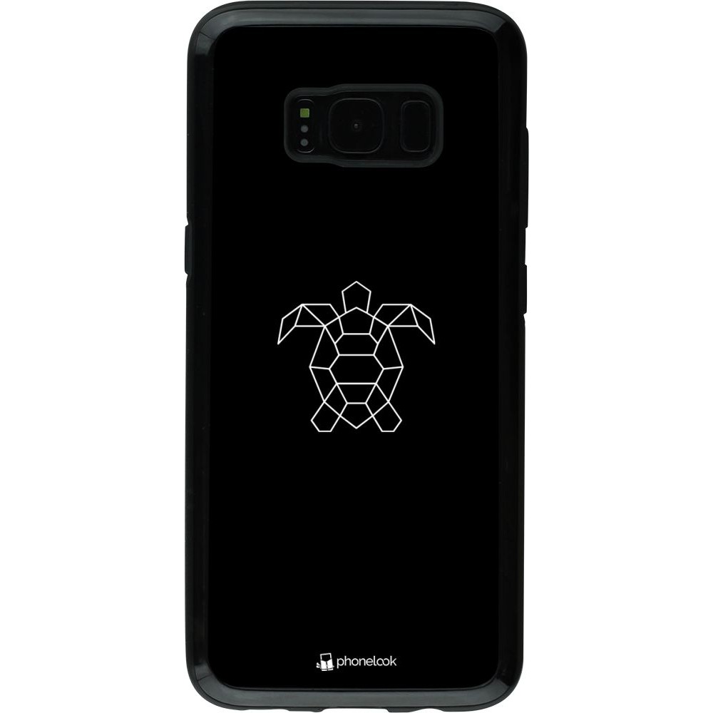 Coque Samsung Galaxy S8 - Hybrid Armor noir Turtles lines on black