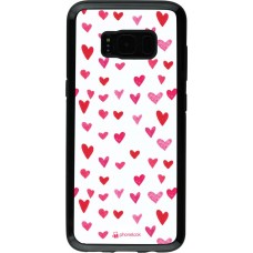 Hülle Samsung Galaxy S8 - Hybrid Armor schwarz Valentine 2022 Many pink hearts