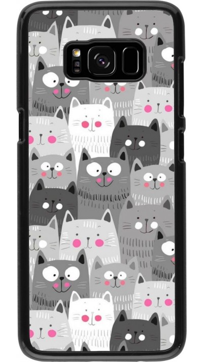Coque Samsung Galaxy S8 - Chats gris troupeau
