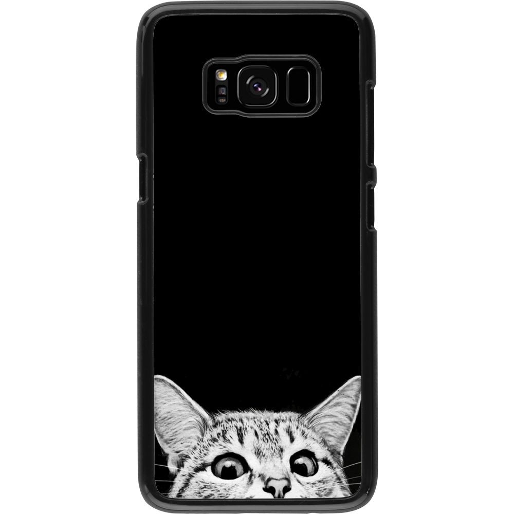 Coque Samsung Galaxy S8 - Cat Looking Up Black