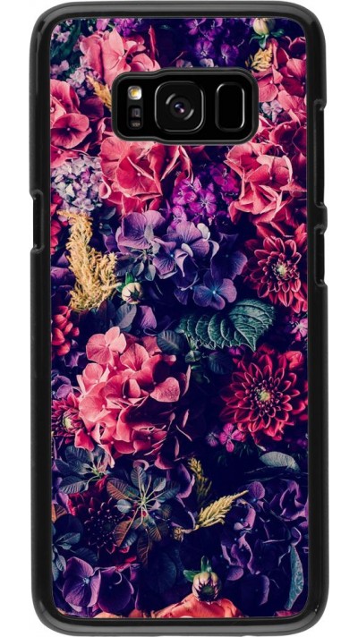 Coque Samsung Galaxy S8 - Flowers Dark