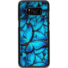 Coque Samsung Galaxy S8 - Papillon - Bleu