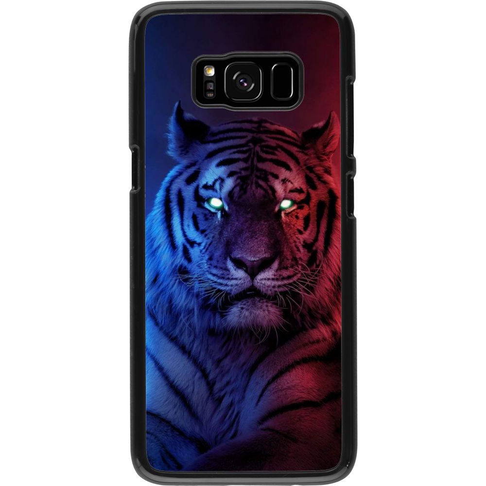 Hülle Samsung Galaxy S8 - Tiger Blue Red