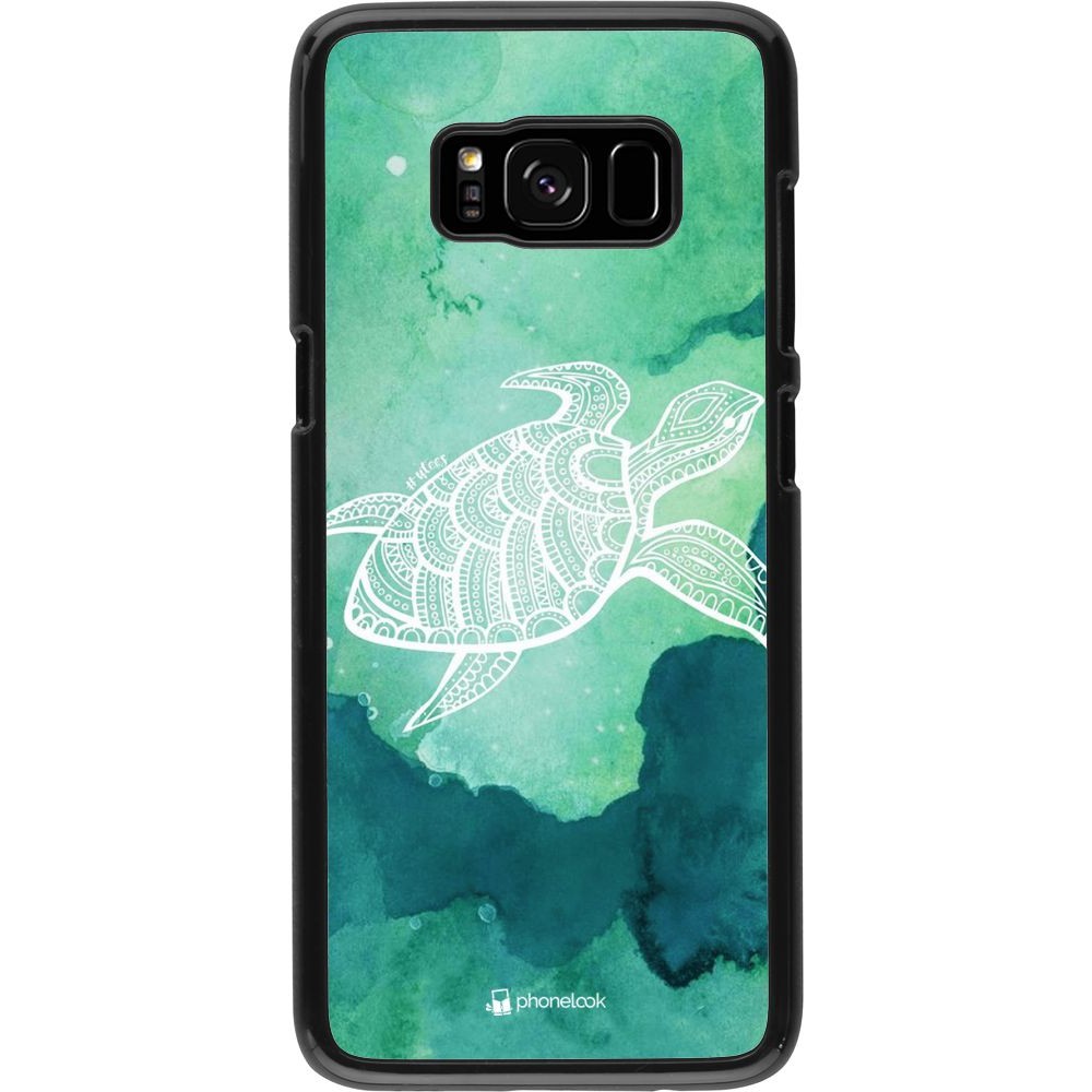 Coque Samsung Galaxy S8 - Turtle Aztec Watercolor