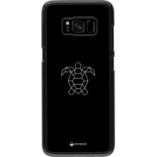 Coque Samsung Galaxy S8 - Turtles lines on black