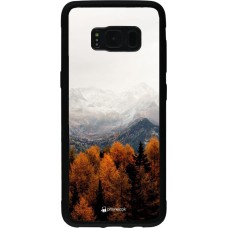 Hülle Samsung Galaxy S8 - Silikon schwarz Autumn 21 Forest Mountain
