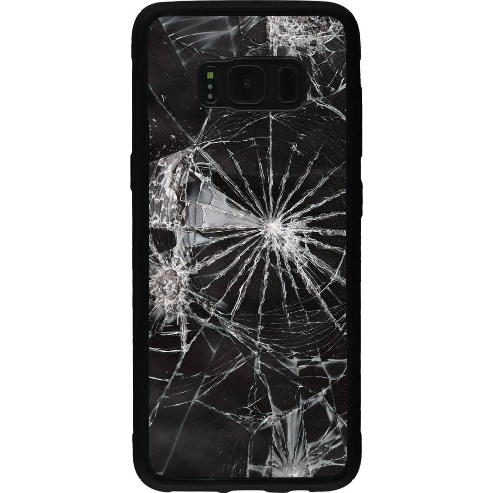 Coque Samsung Galaxy S8 - Silicone rigide noir Broken Screen