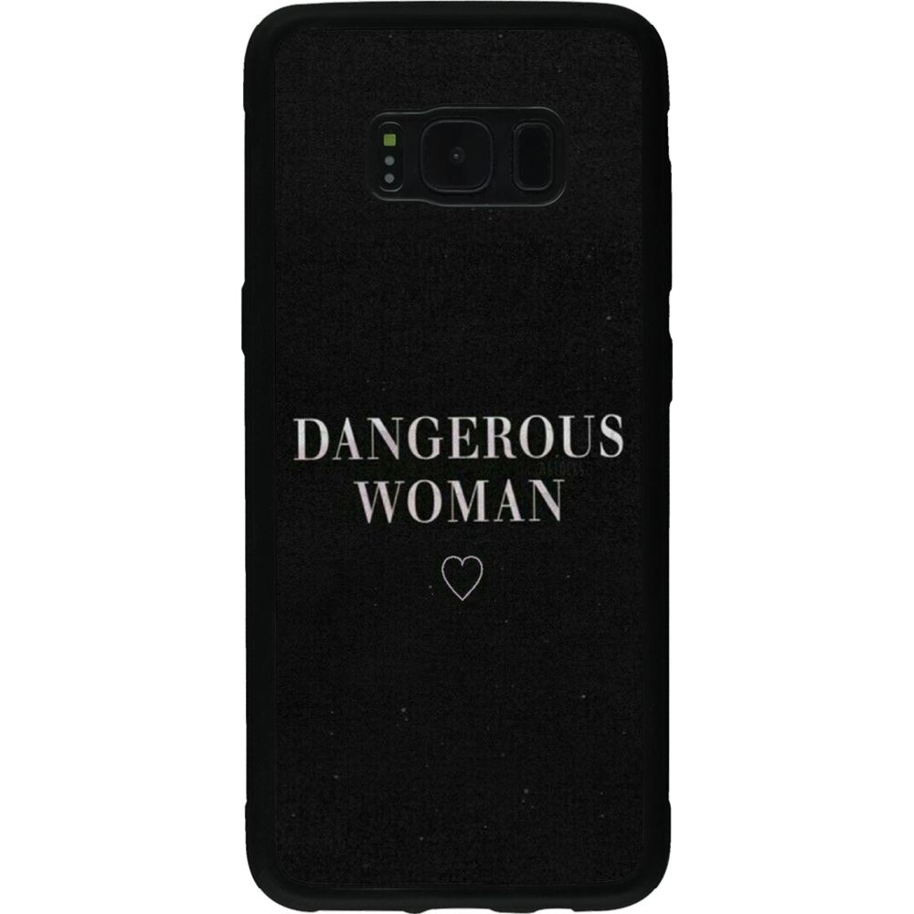 Coque Samsung Galaxy S8 - Silicone rigide noir Dangerous woman