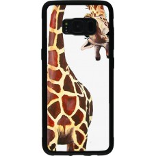 Coque Samsung Galaxy S8 - Silicone rigide noir Giraffe Fit