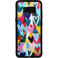 Hülle Samsung Galaxy S8 - Silikon schwarz Joyful Hearts