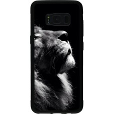 Coque Samsung Galaxy S8 - Silicone rigide noir Lion looking up