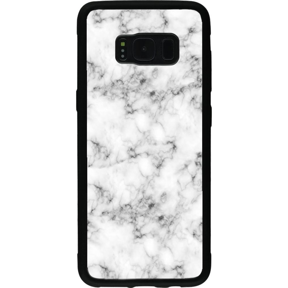 Hülle Samsung Galaxy S8 - Silikon schwarz Marble 01