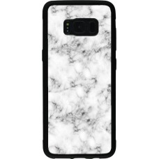 Hülle Samsung Galaxy S8 - Silikon schwarz Marble 01