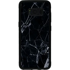Coque Samsung Galaxy S8 - Silicone rigide noir Marble Black 01