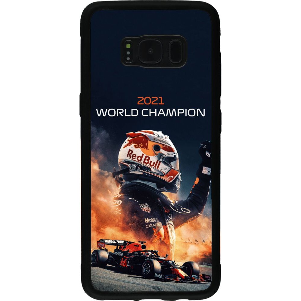 Coque Samsung Galaxy S8 - Silicone rigide noir Max Verstappen 2021 World Champion