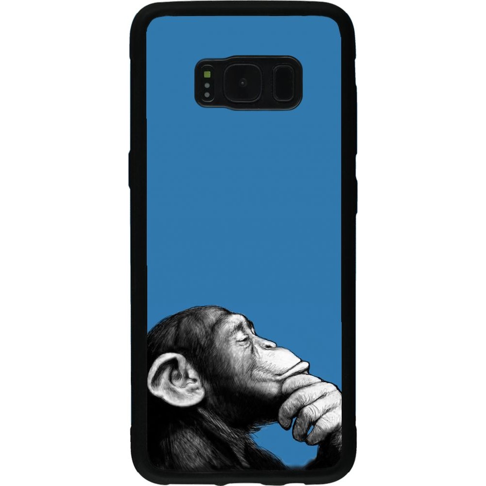 Coque Samsung Galaxy S8 - Silicone rigide noir Monkey Pop Art