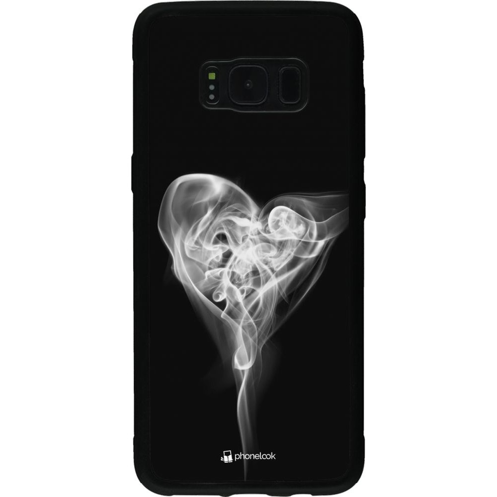 Coque Samsung Galaxy S8 - Silicone rigide noir Valentine 2022 Black Smoke