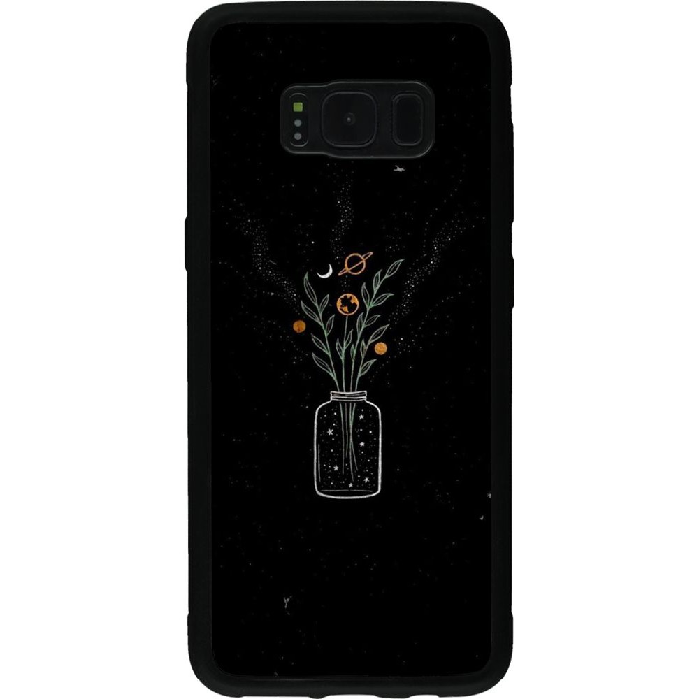 Coque Samsung Galaxy S8 - Silicone rigide noir Vase black