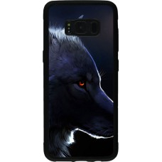 Coque Samsung Galaxy S8 - Silicone rigide noir Wolf Shape