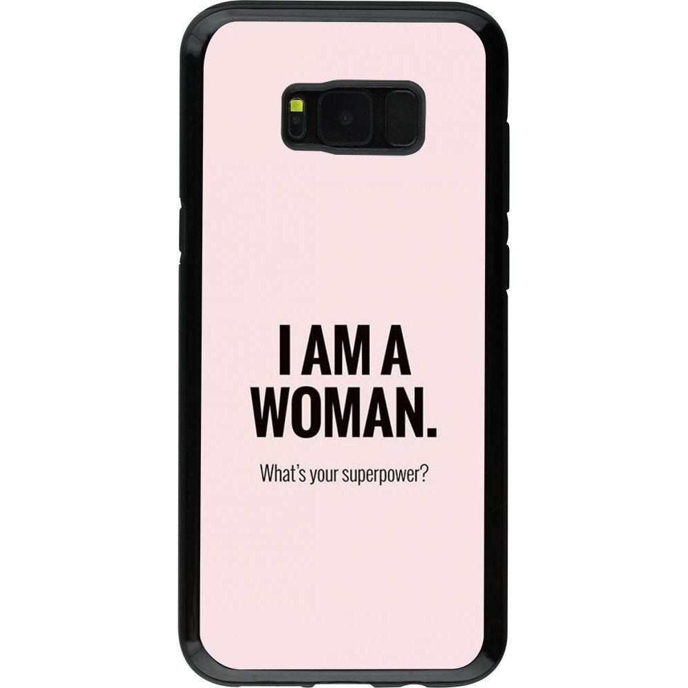 Coque Samsung Galaxy S8+ - Hybrid Armor noir I am a woman