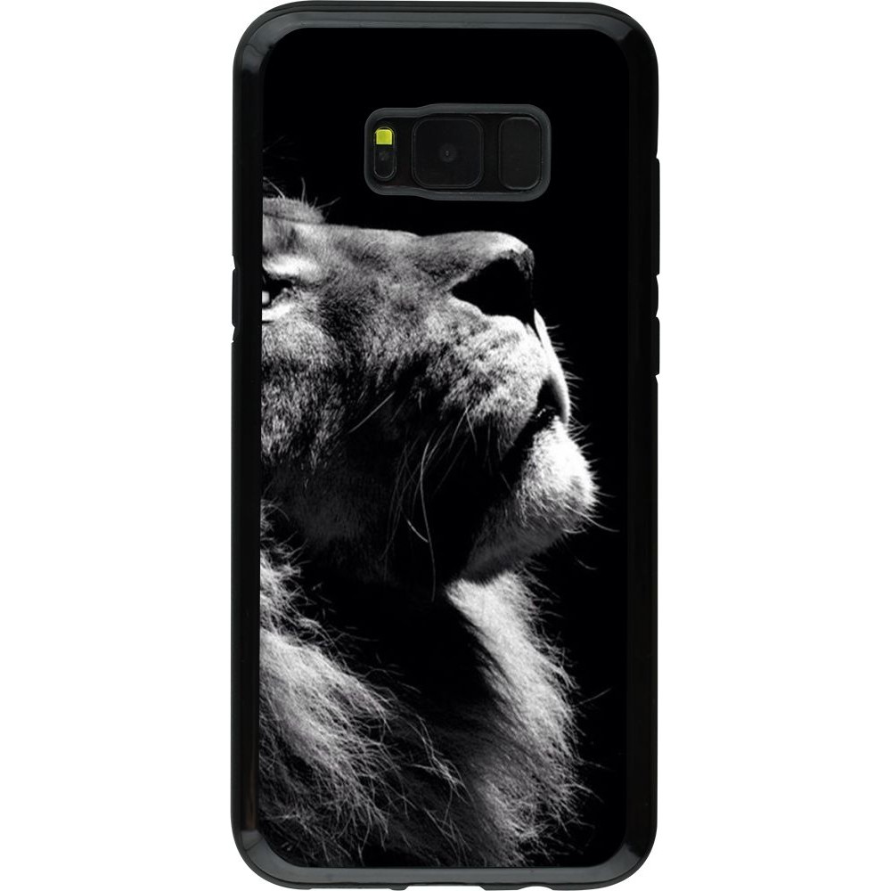 Coque Samsung Galaxy S8+ - Hybrid Armor noir Lion looking up