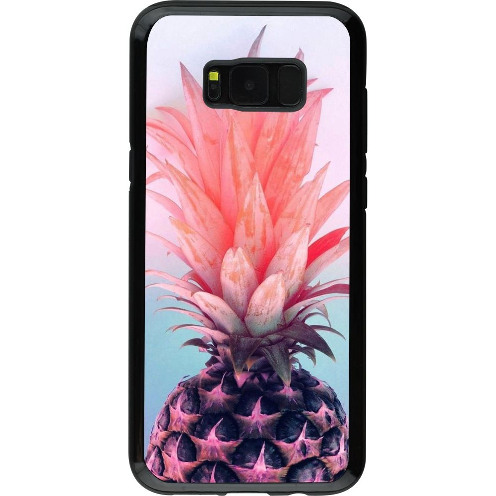 Coque Samsung Galaxy S8+ - Hybrid Armor noir Purple Pink Pineapple