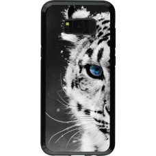 Hülle Samsung Galaxy S8+ - Hybrid Armor schwarz White tiger blue eye