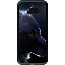 Hülle Samsung Galaxy S8+ - Hybrid Armor schwarz Wolf Shape