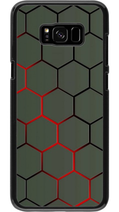 Coque Samsung Galaxy S8+ - Geometric Line red