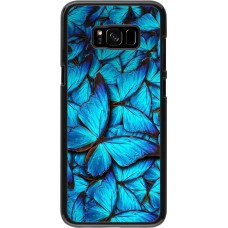 Hülle Samsung Galaxy S8+ - Papillon - Bleu