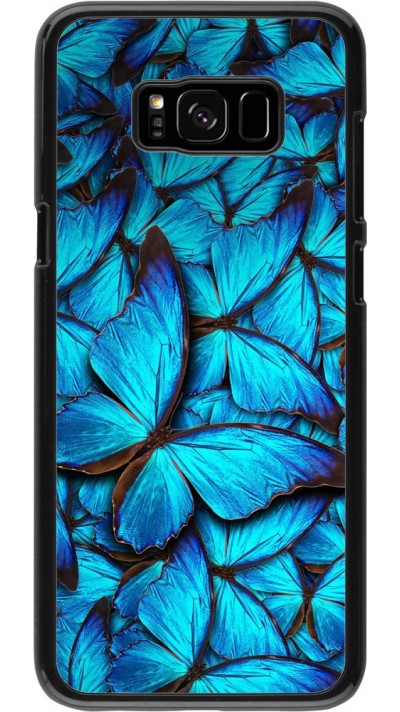 Coque Samsung Galaxy S8+ - Papillon - Bleu