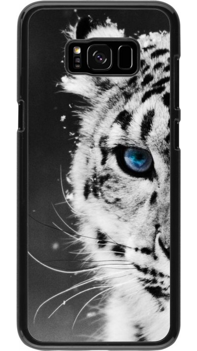 Coque Samsung Galaxy S8+ - White tiger blue eye