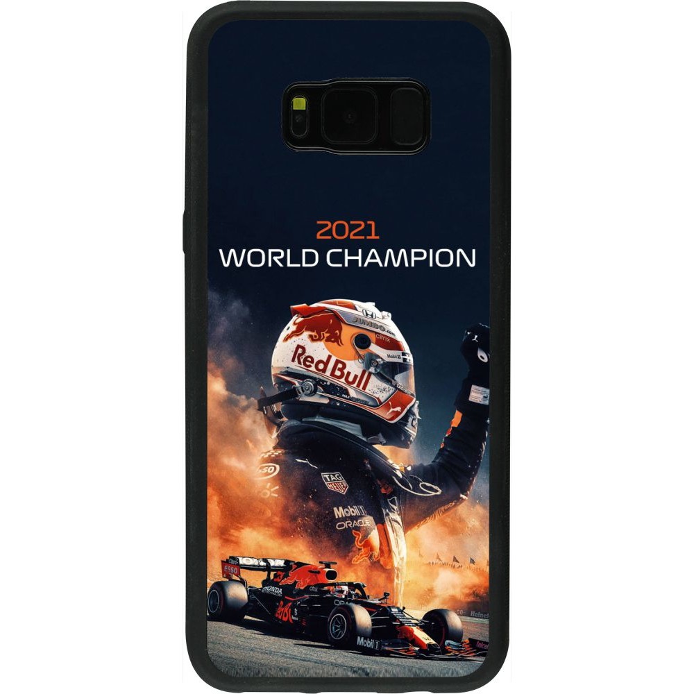 Coque Samsung Galaxy S8+ - Silicone rigide noir Max Verstappen 2021 World Champion