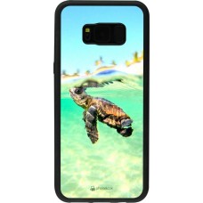 Coque Samsung Galaxy S8+ - Silicone rigide noir Turtle Underwater