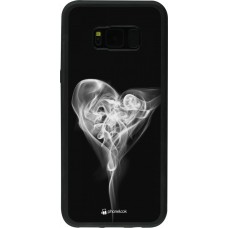 Coque Samsung Galaxy S8+ - Silicone rigide noir Valentine 2022 Black Smoke