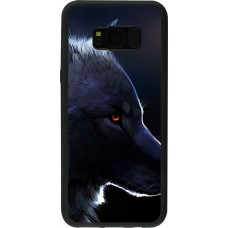 Coque Samsung Galaxy S8+ - Silicone rigide noir Wolf Shape