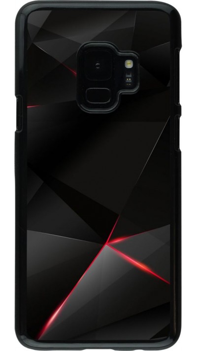 Coque Samsung Galaxy S9 - Black Red Lines