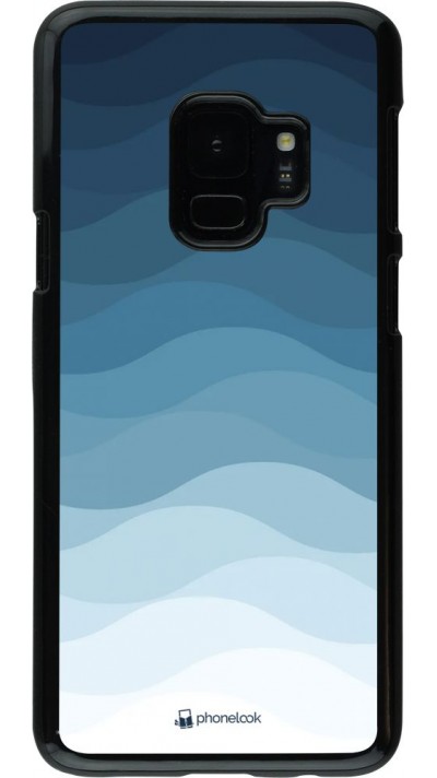 Coque Samsung Galaxy S9 - Flat Blue Waves