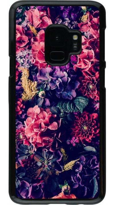 Hülle Samsung Galaxy S9 - Flowers Dark