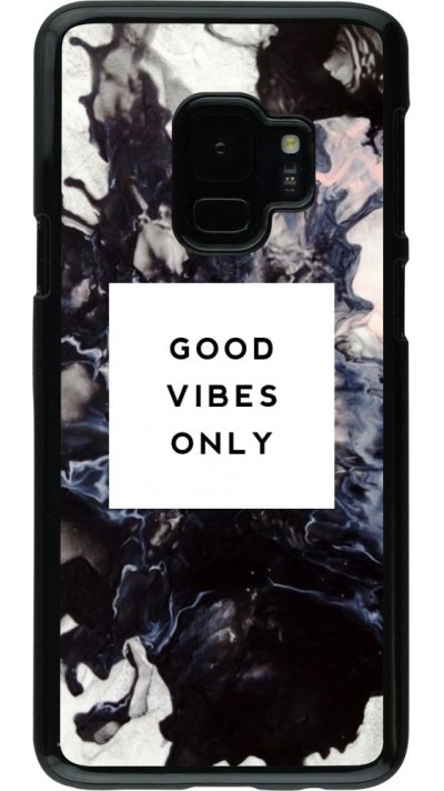 Coque Samsung Galaxy S9 - Marble Good Vibes Only