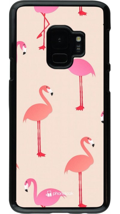 Coque Samsung Galaxy S9 - Pink Flamingos Pattern