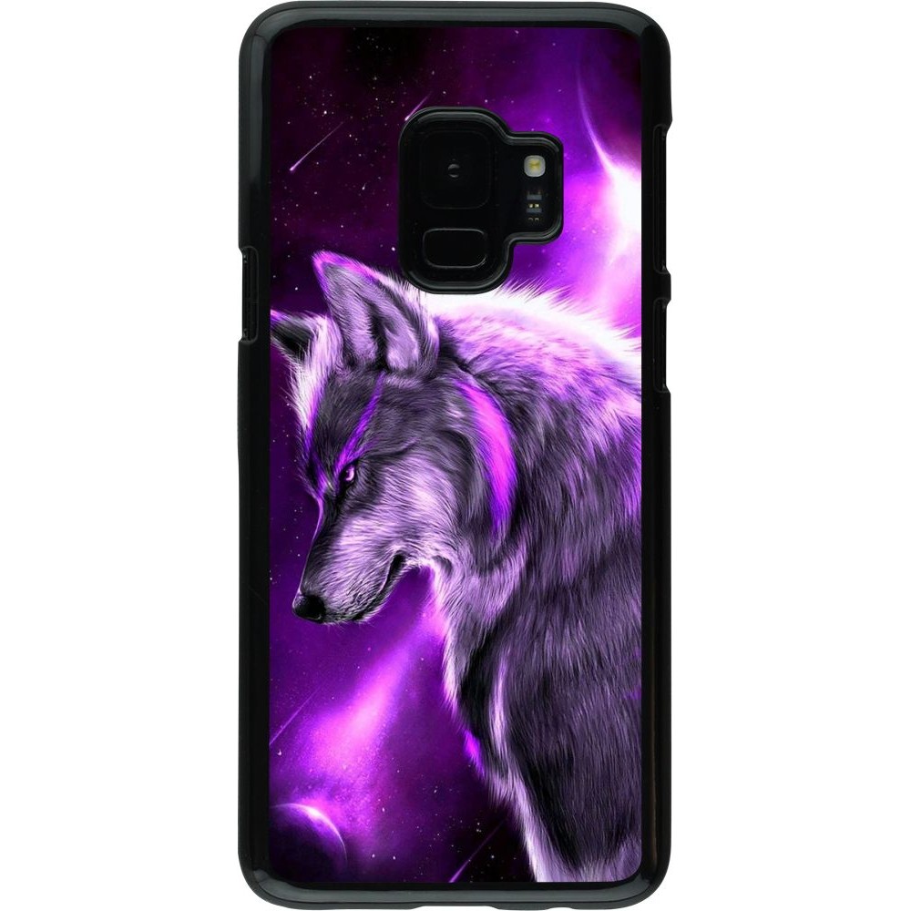 Coque Samsung Galaxy S9 - Purple Sky Wolf