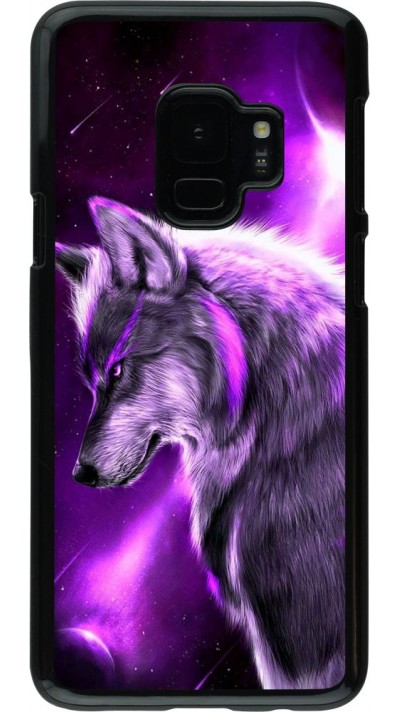 Hülle Samsung Galaxy S9 - Purple Sky Wolf