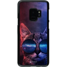 Hülle Samsung Galaxy S9 - Red Blue Cat Glasses
