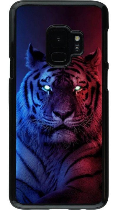 Hülle Samsung Galaxy S9 - Tiger Blue Red